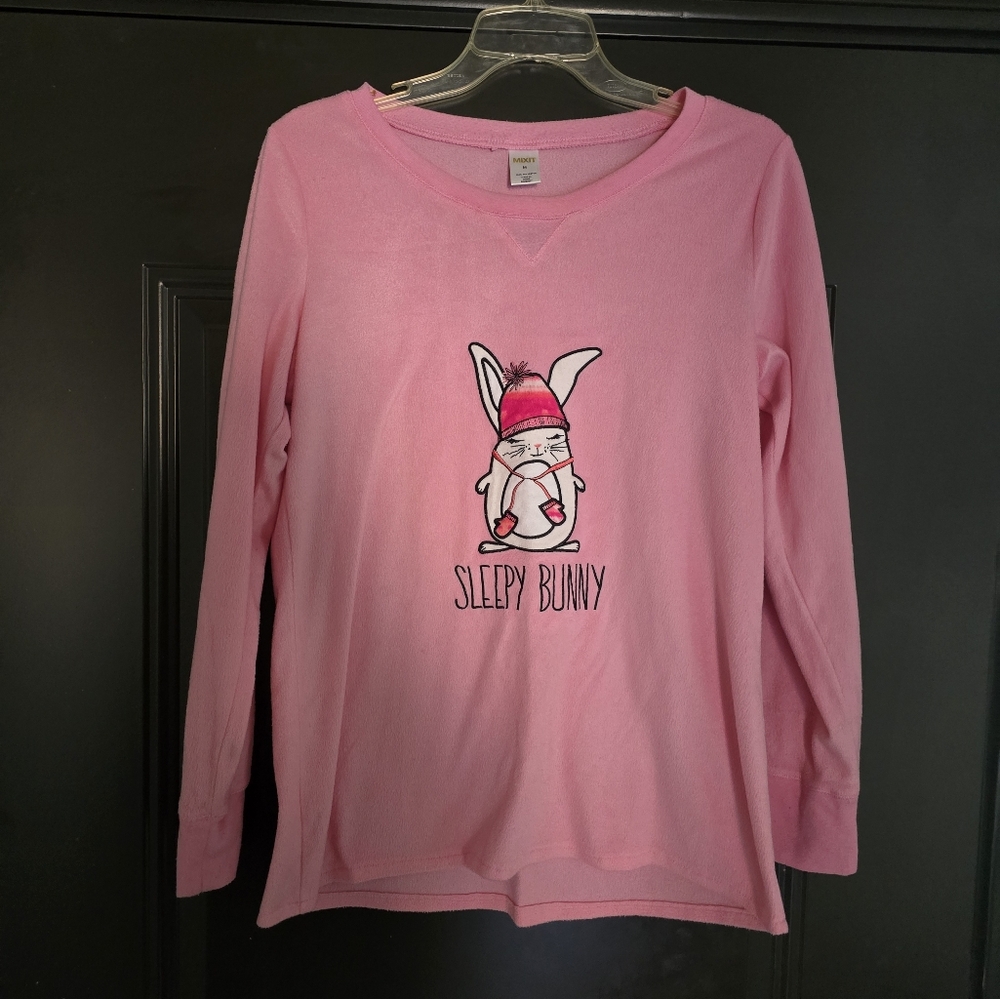 Pink Sleep Bunny Kids Shirt